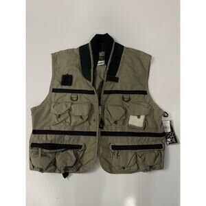 River Run UPLAND UTILITY Vest Men XL Tan Nylon Multi Pockets Fly-Fishing/Hunting